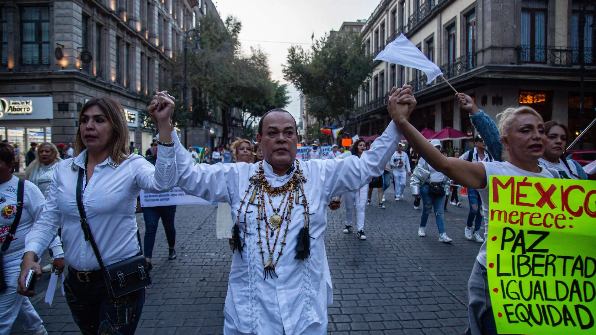 En imágenes, comerciantes y comunidad trans marcharon en apoyo a Diana Sánchez Barrios  